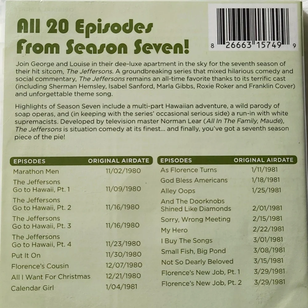 The Jeffersons Seasons Seven & Season Eight DVD Set - Picture 4 of 14